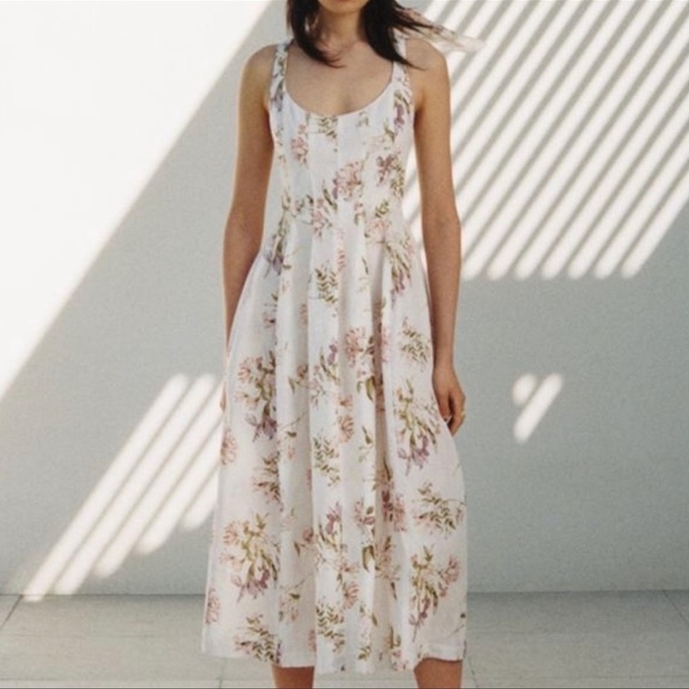 Brock Collection x H&M Long Floral Dress Like new XS